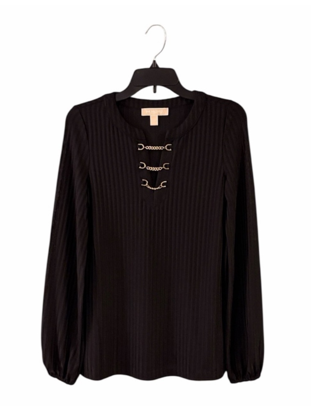 MICHAEL Michael Kors ($225) Ribbed Knit Embellished Top - PTP 20 - Picture 3 of 3